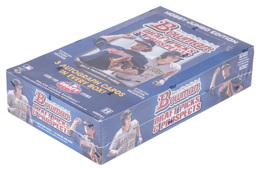 2013 Bowman Baseball Draft Picks & Prospects Factory Sealed Jumbo Hobby Box